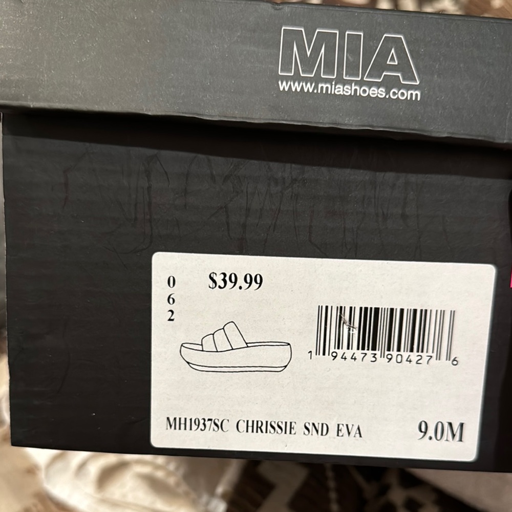 MIA Black Platform Sandals